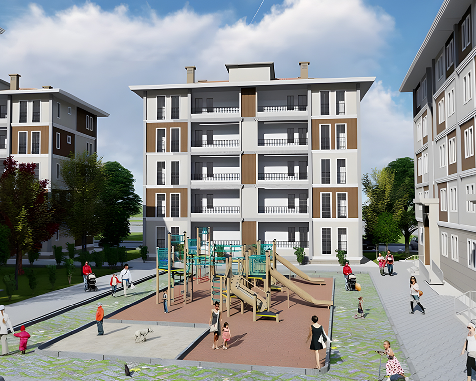 Tamamlanan Projeler 15 Aydın-İncirliova 206 adet Konut Yapımı